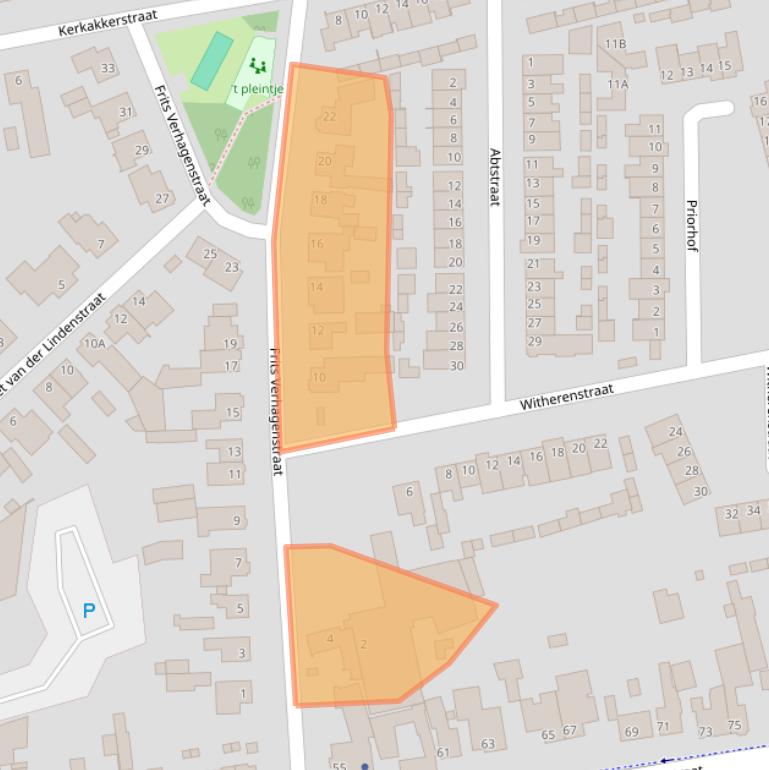 Kaart van postcodegebied 5504CC.