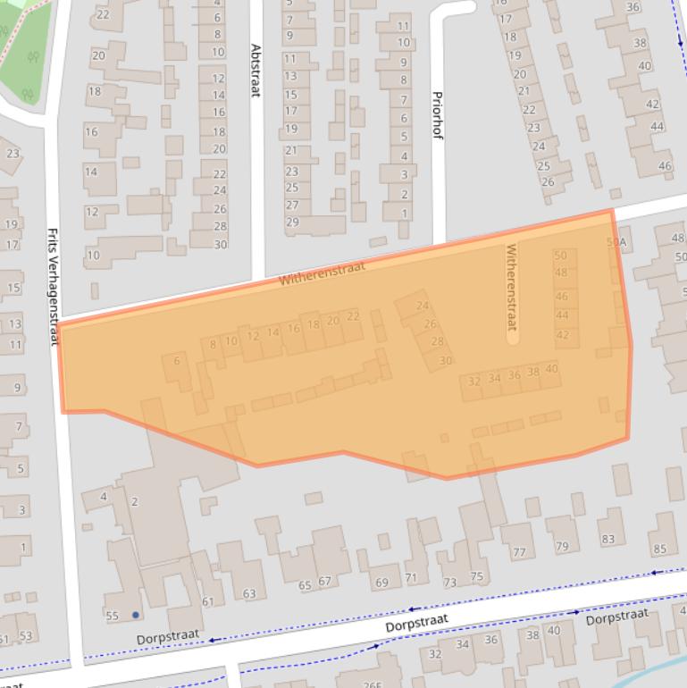 Kaart van postcodegebied 5504CE.