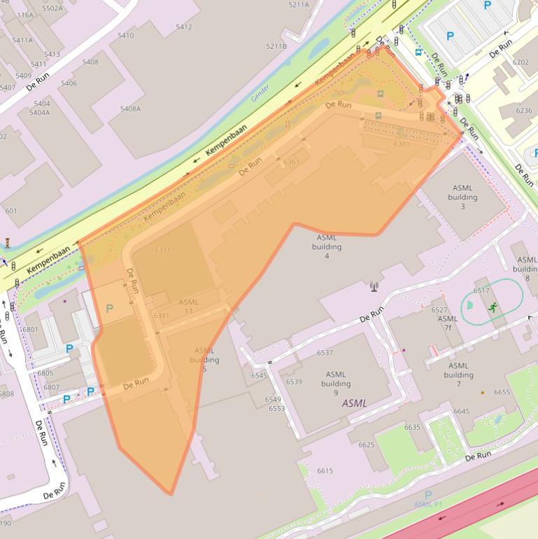 Kaart van postcodegebied 5504DM.