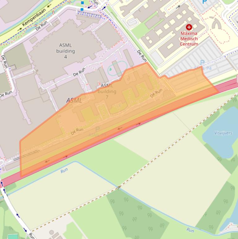 Kaart van postcodegebied 5504DT.