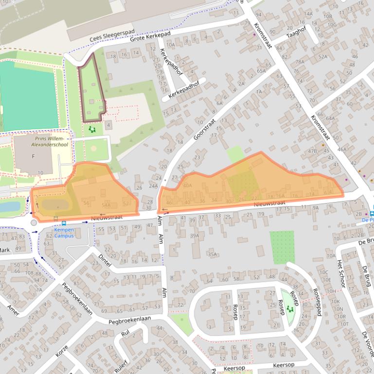 Kaart van postcodegebied 5504EB.