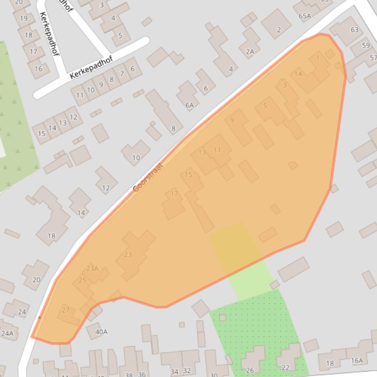 Kaart van postcodegebied 5504EC.
