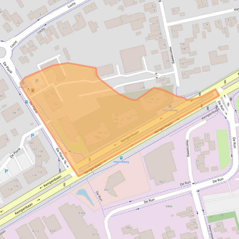 Kaart van postcodegebied 5504EE.