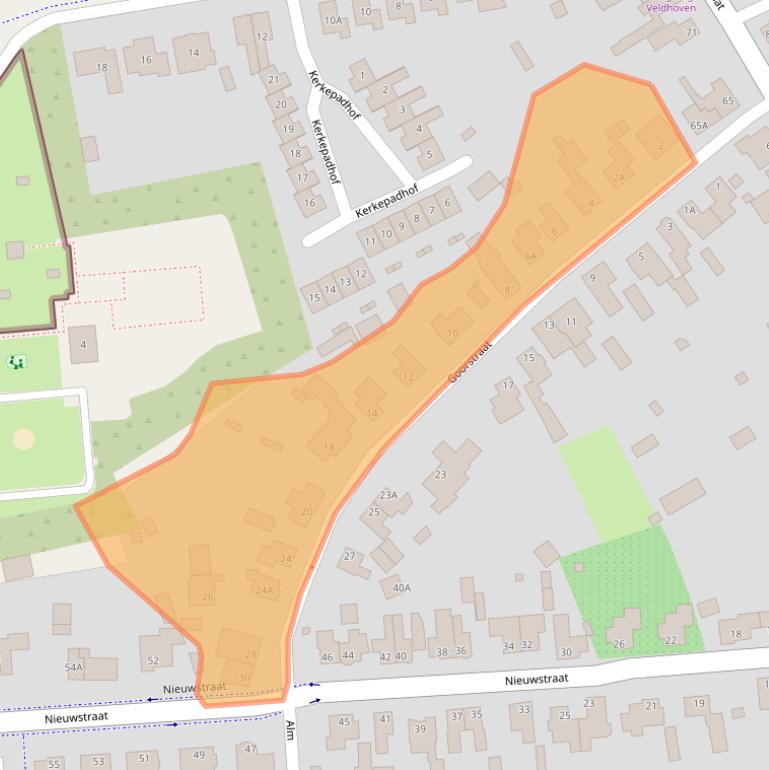 Kaart van postcodegebied 5504EG.