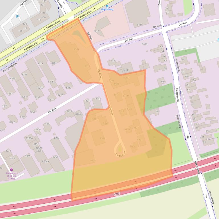 Kaart van postcodegebied 5504EN.