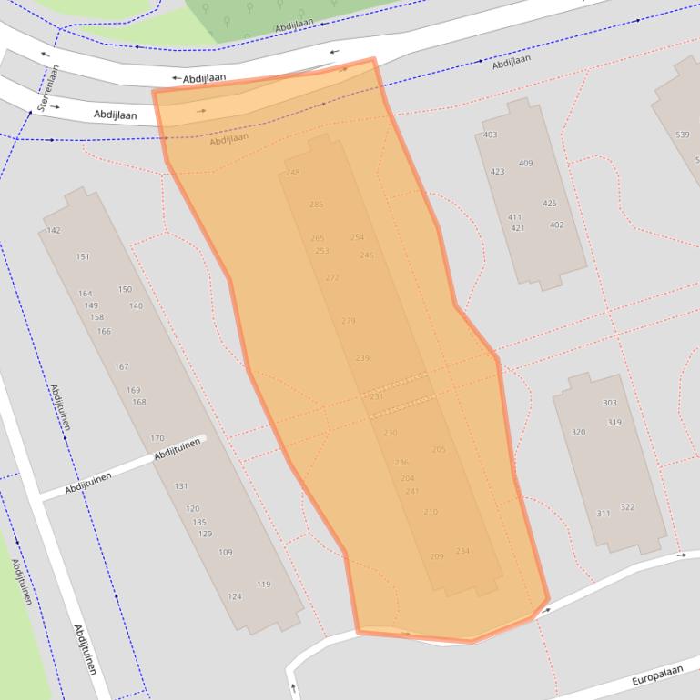 Kaart van postcodegebied 5504EV.