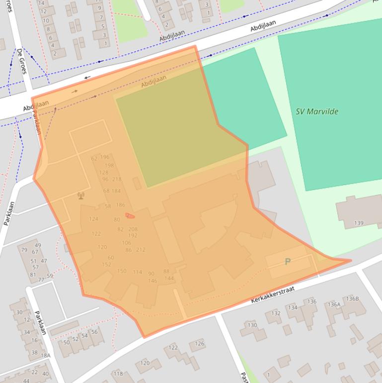 Kaart van postcodegebied 5504GC.