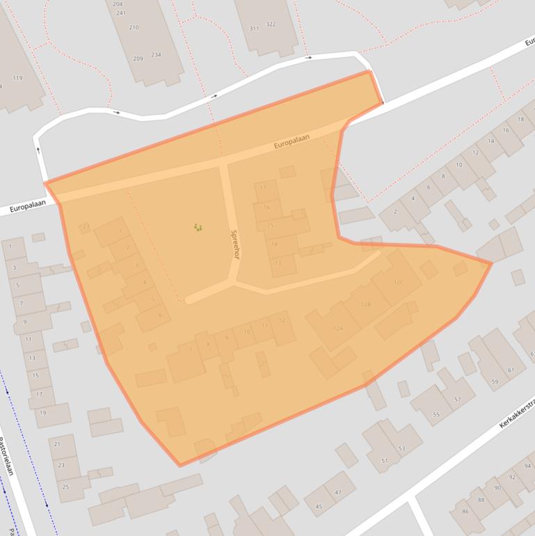 Kaart van postcodegebied 5504GG.