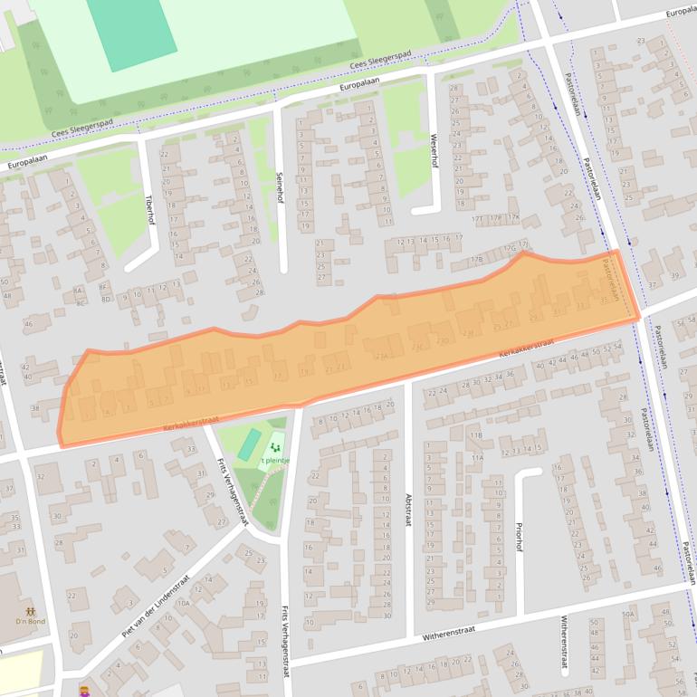 Kaart van postcodegebied 5504GK.