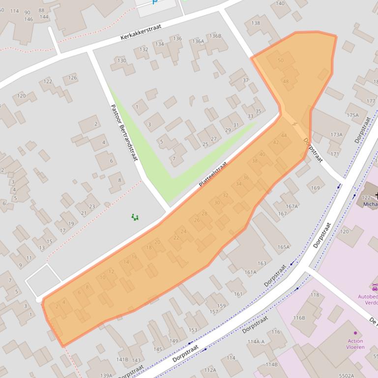 Kaart van postcodegebied 5504GW.