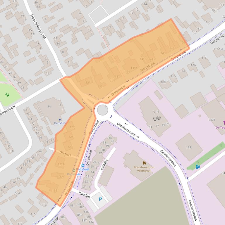 Kaart van postcodegebied 5504HD.