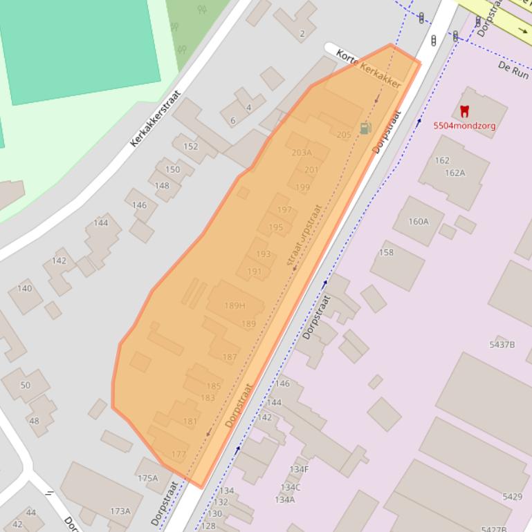 Kaart van postcodegebied 5504HG.