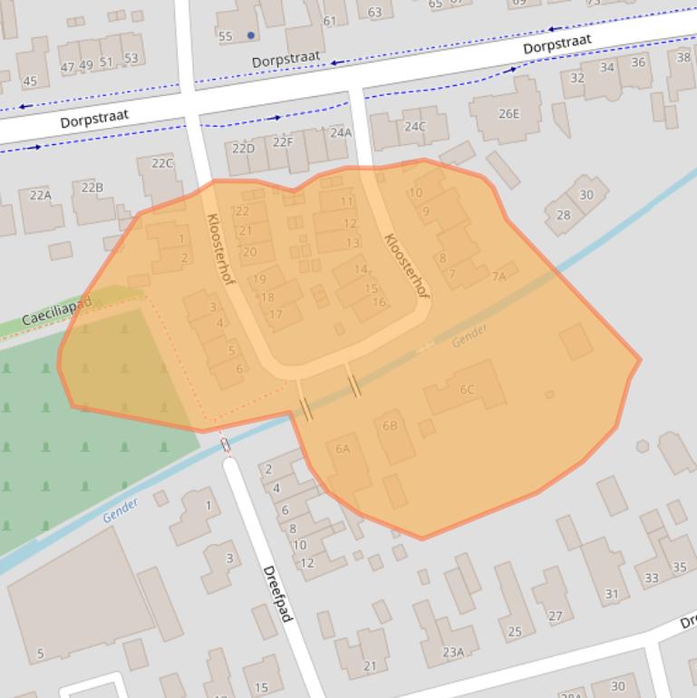 Kaart van postcodegebied 5504HR.