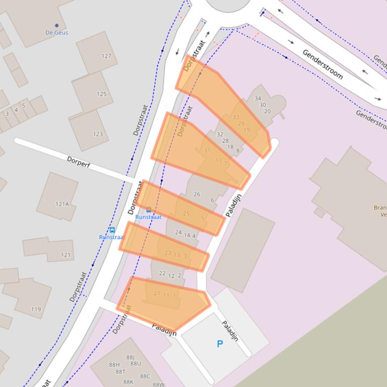 Kaart van postcodegebied 5504HS.