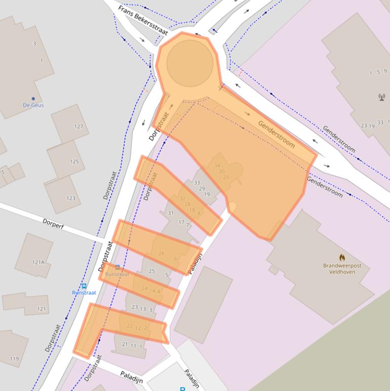 Kaart van postcodegebied 5504HT.