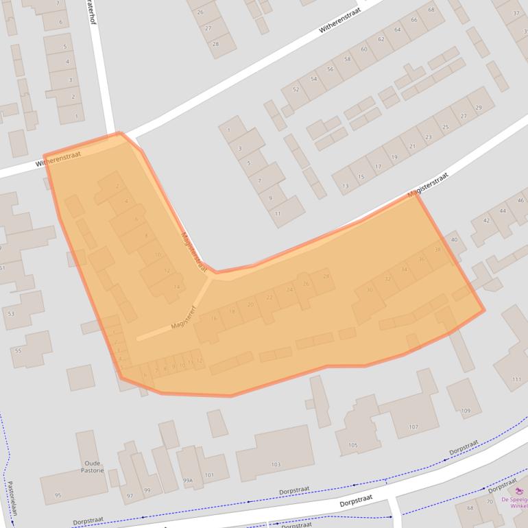 Kaart van postcodegebied 5504JL.