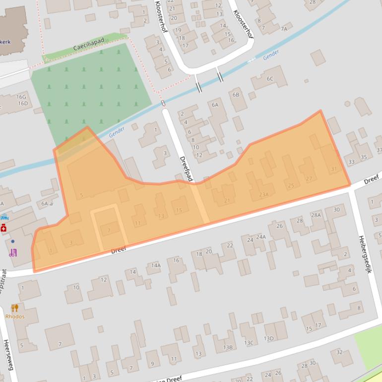 Kaart van postcodegebied 5504LA.