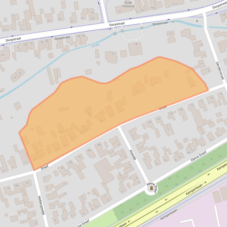 Kaart van postcodegebied 5504LB.