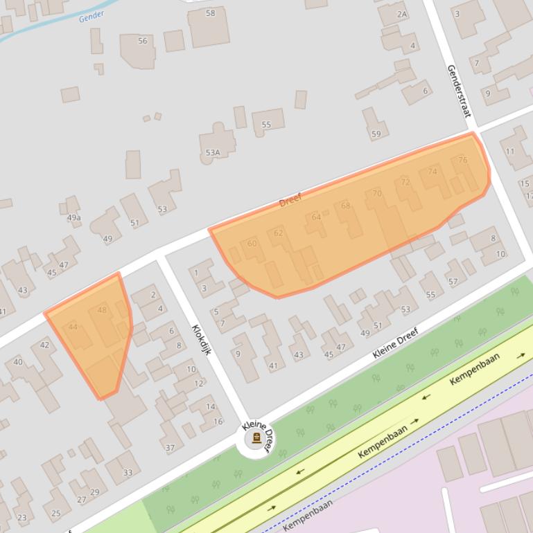 Kaart van postcodegebied 5504LD.