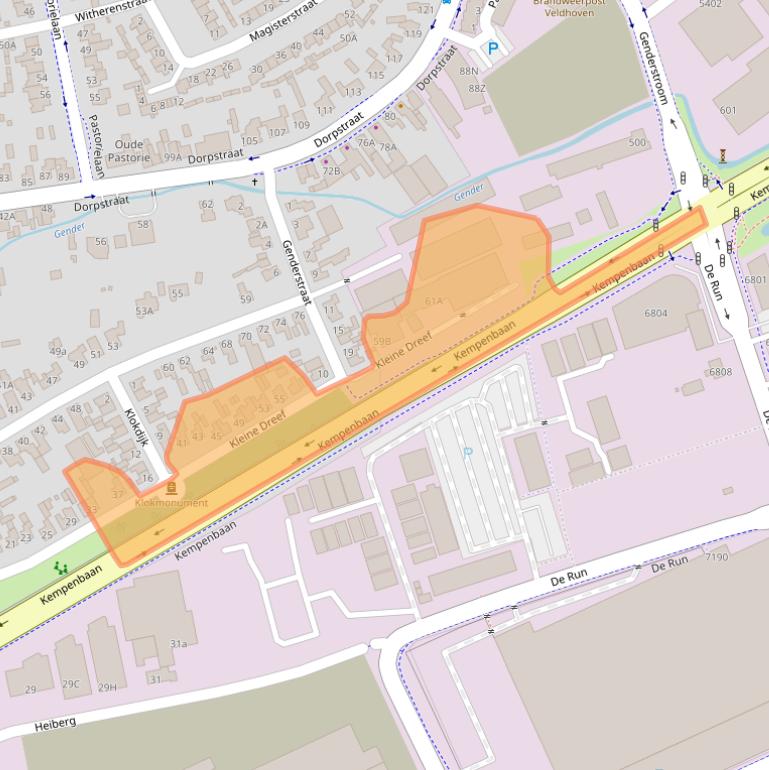 Kaart van postcodegebied 5504LG.