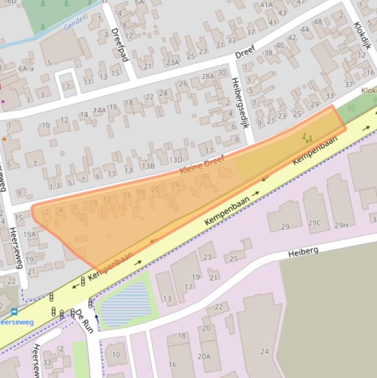 Kaart van postcodegebied 5504LH.