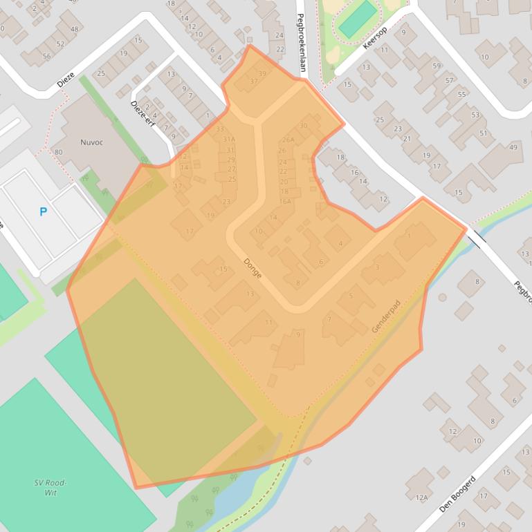 Kaart van postcodegebied 5504MG.