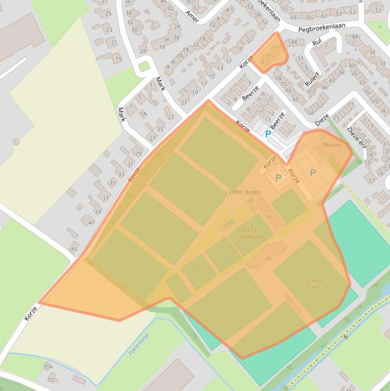Kaart van postcodegebied 5504MK.