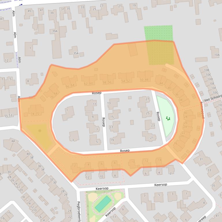 Kaart van postcodegebied 5504MT.