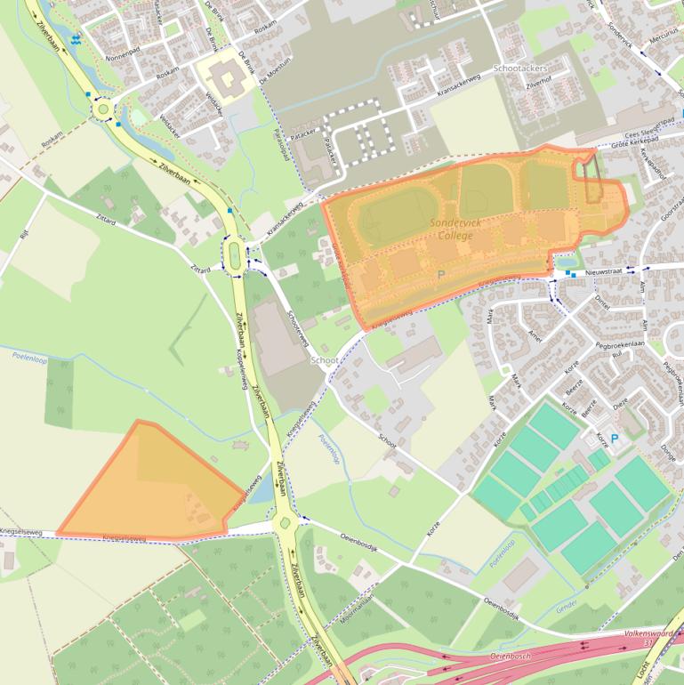 Kaart van postcodegebied 5504NC.
