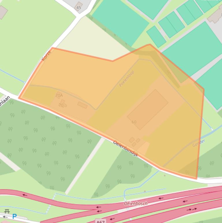 Kaart van postcodegebied 5504NJ.