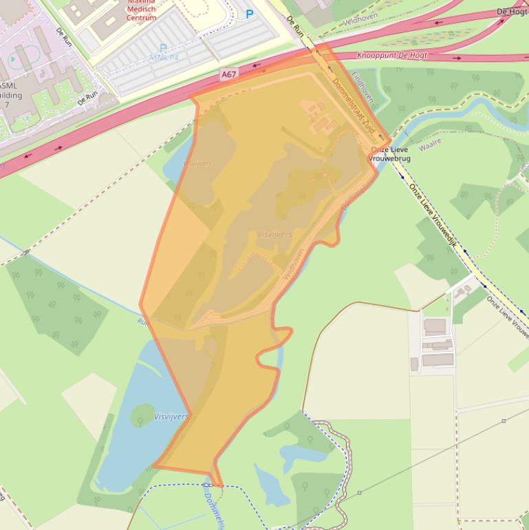 Kaart van postcodegebied 5504PK.