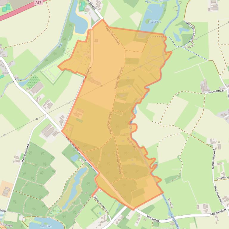 Kaart van postcodegebied 5504PZ.