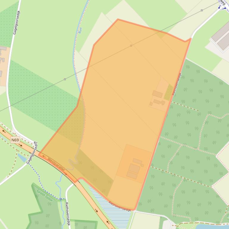 Kaart van postcodegebied 5504RA.