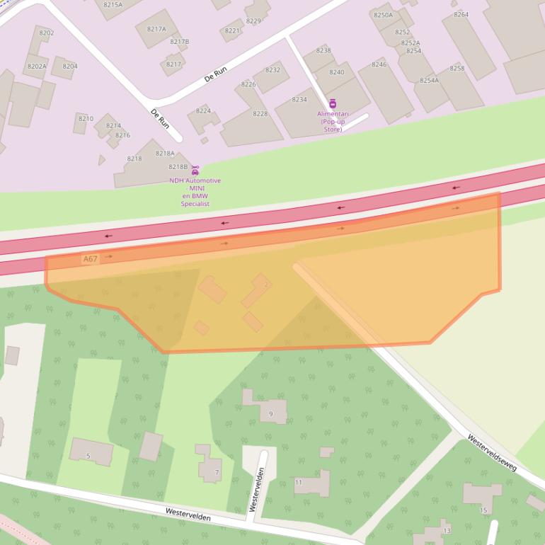 Kaart van postcodegebied 5504RC.