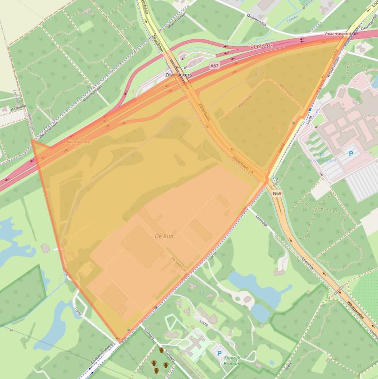 Kaart van postcodegebied 5504RP.