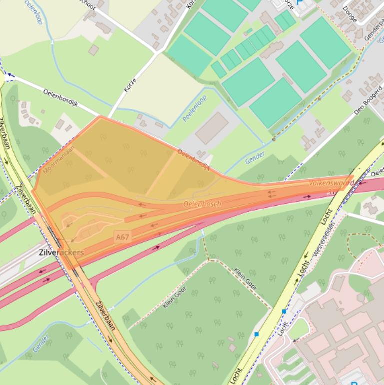 Kaart van postcodegebied 5504RS.