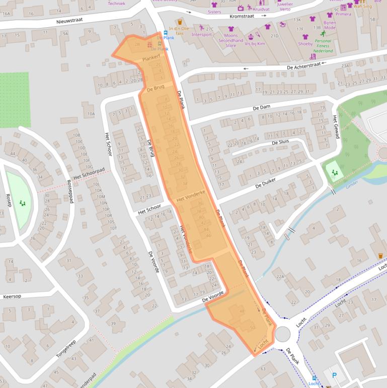 Kaart van postcodegebied 5504TB.