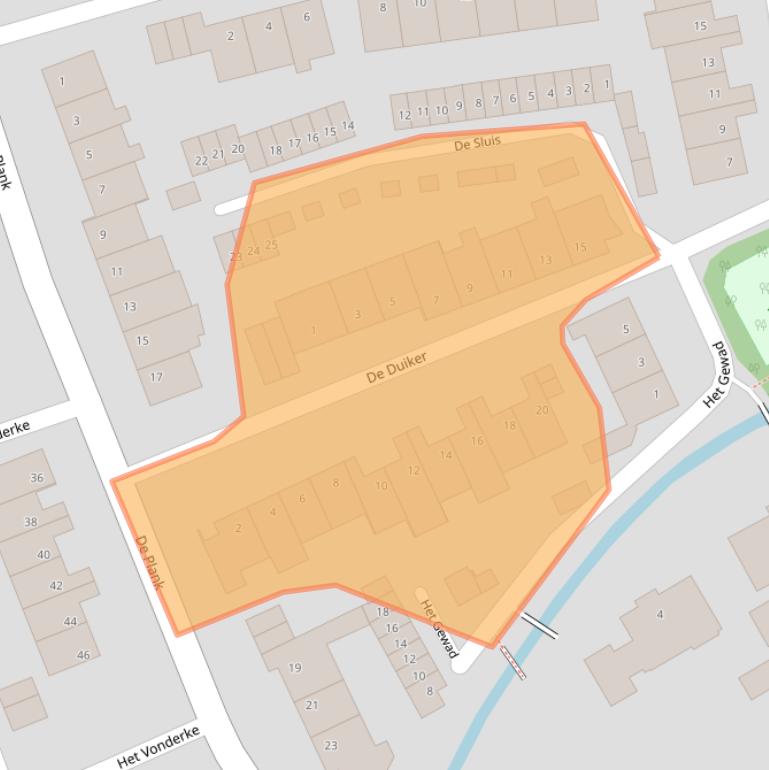 Kaart van postcodegebied 5504TE.
