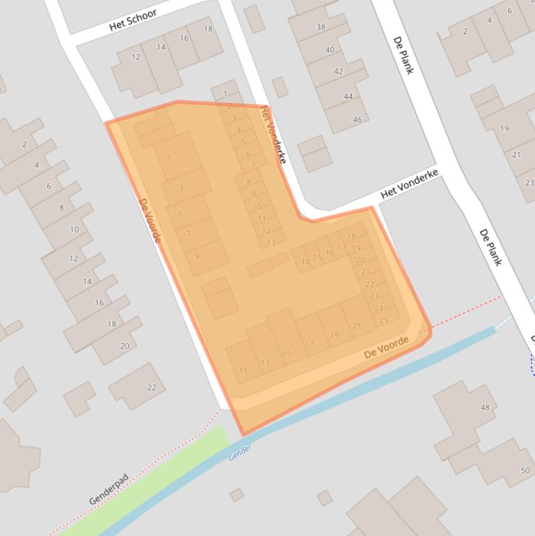 Kaart van postcodegebied 5504TG.