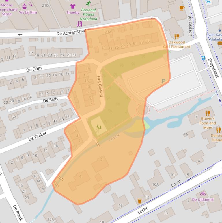 Kaart van postcodegebied 5504TK.