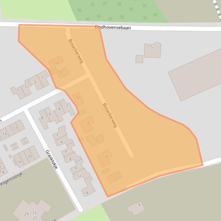 Kaart van postcodegebied 5505HA.