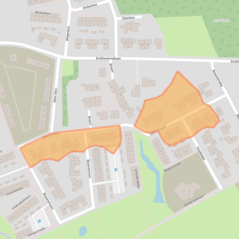 Kaart van postcodegebied 5505HB.