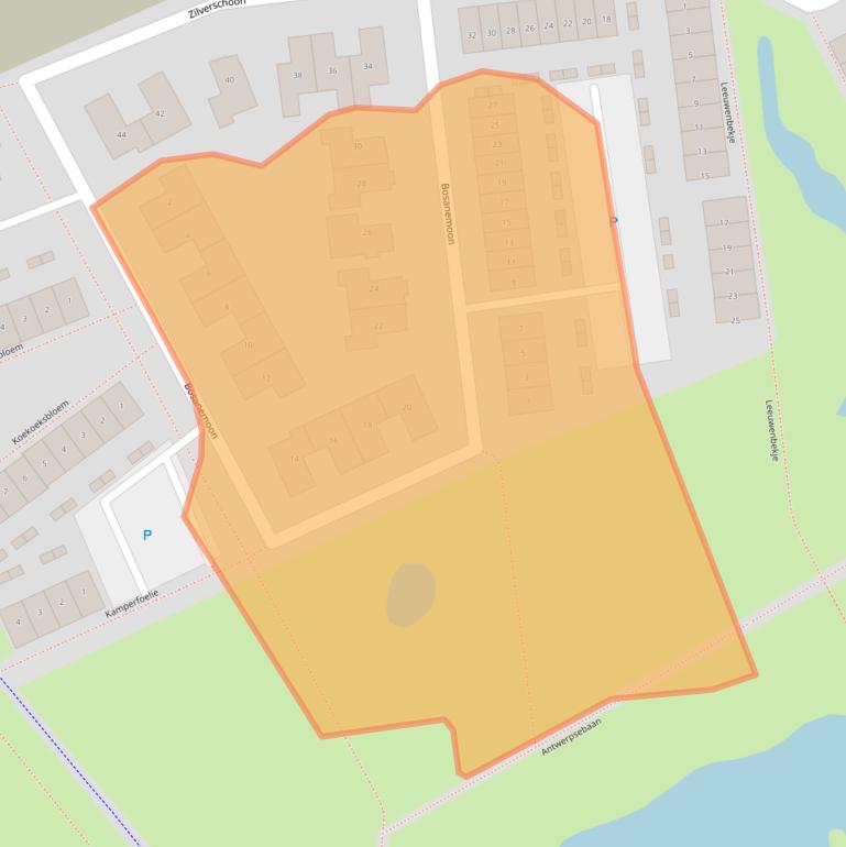 Kaart van postcodegebied 5505HG.