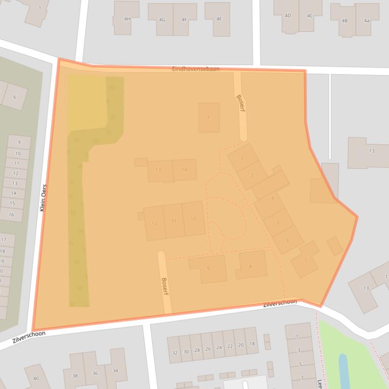 Kaart van postcodegebied 5505HH.