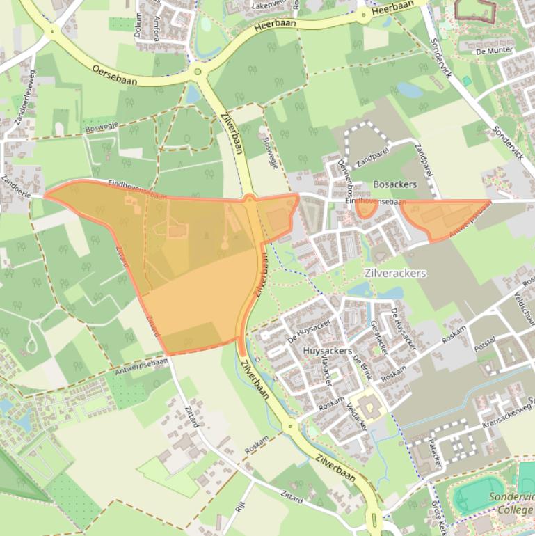 Kaart van postcodegebied 5505JA.