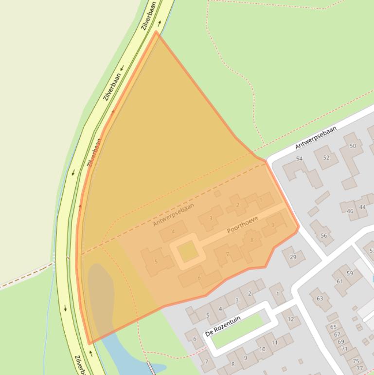 Kaart van postcodegebied 5505JE.