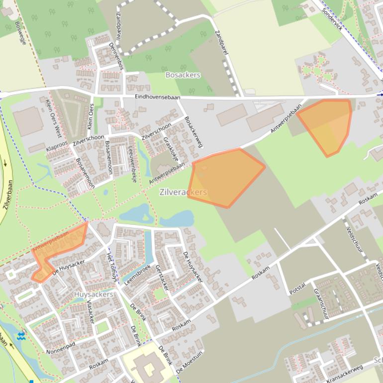 Kaart van postcodegebied 5505JG.