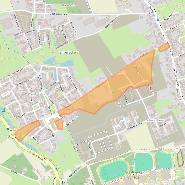 Kaart van postcodegebied 5505JH.