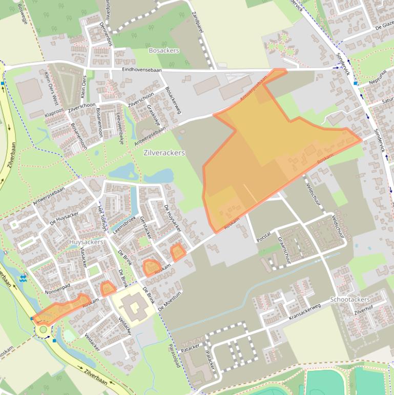Kaart van postcodegebied 5505JJ.