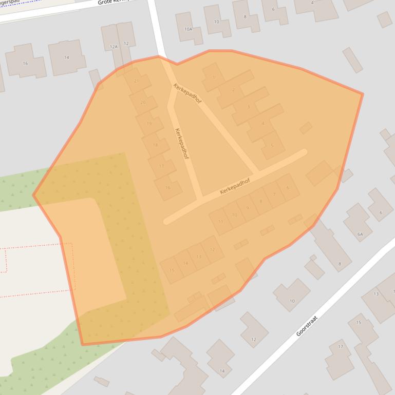 Kaart van postcodegebied 5505JL.